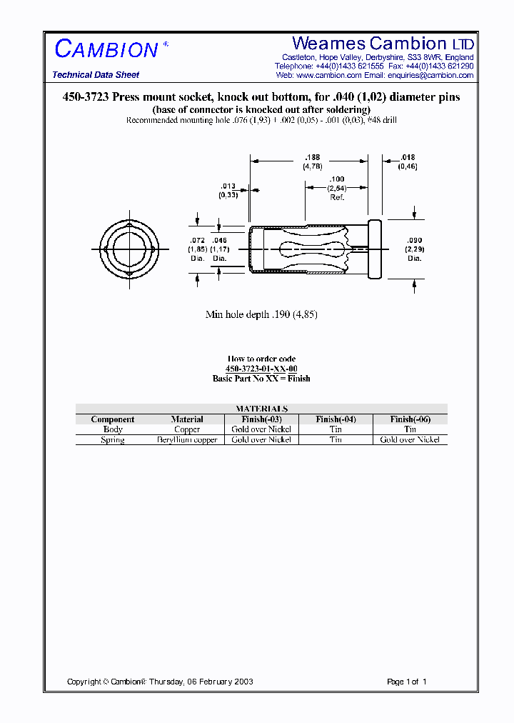 450-3723_1749718.PDF Datasheet