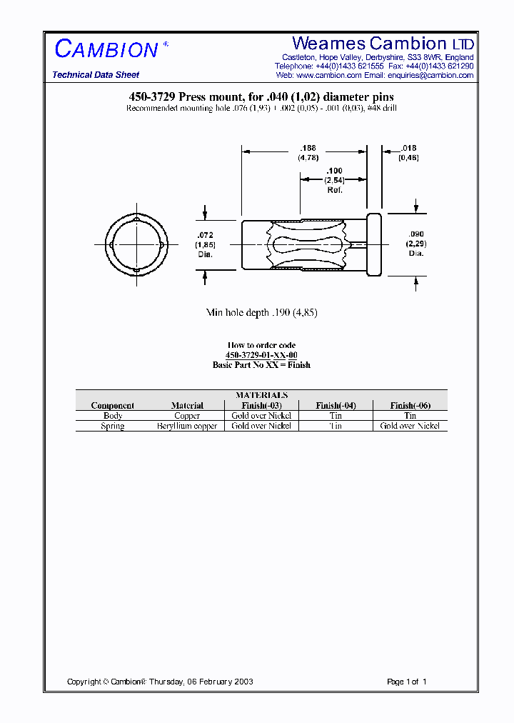 450-3729_1749719.PDF Datasheet