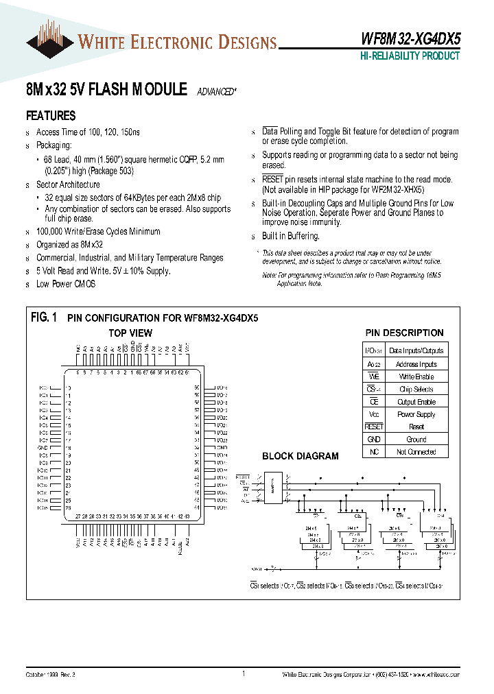 WF8M32-XG4DX5_1449874.PDF Datasheet