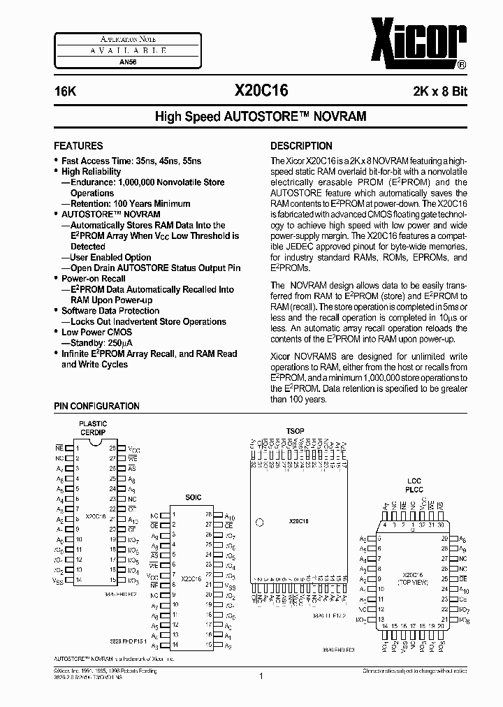 X20C16_1450324.PDF Datasheet