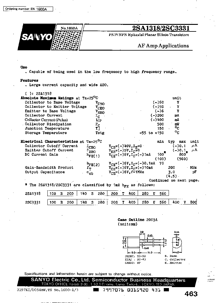 2SA1318S_1443662.PDF Datasheet