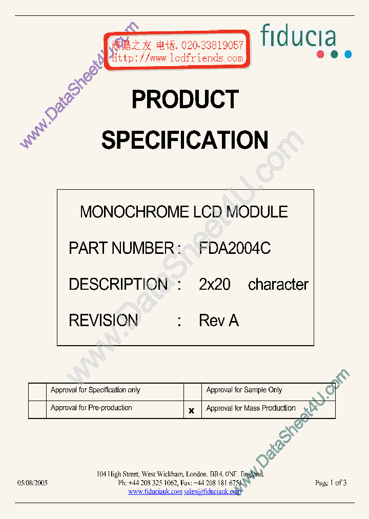 FDA2004C_1757126.PDF Datasheet