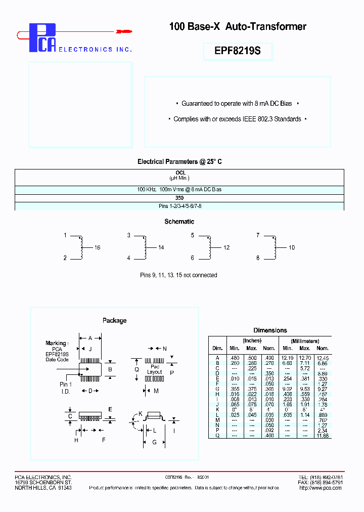 EPF8219S_1767345.PDF Datasheet