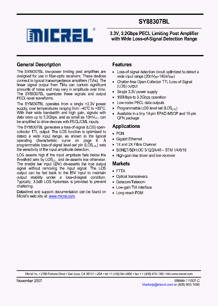 SY88307BLMGTR_1769445.PDF Datasheet