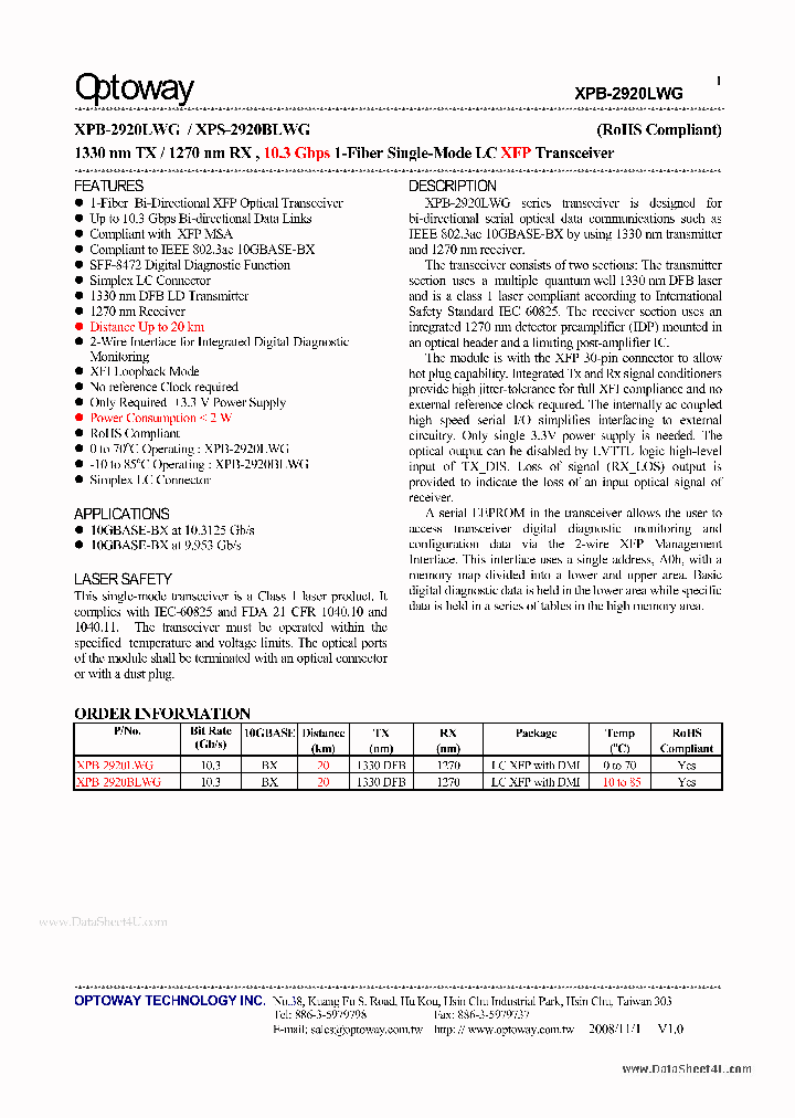 XPB-2920LWG_1773369.PDF Datasheet