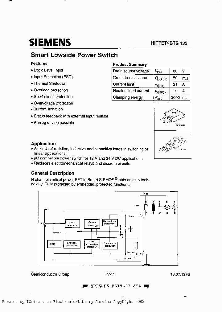 BTS133E3045A_1482648.PDF Datasheet