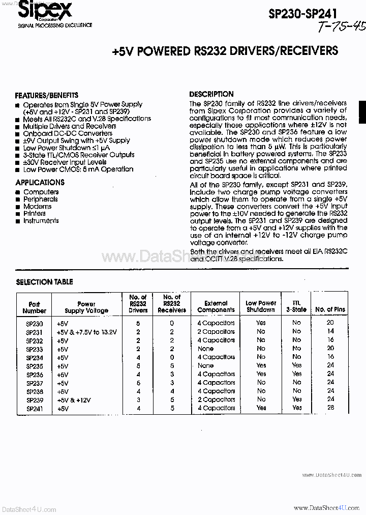 SP238_1782540.PDF Datasheet
