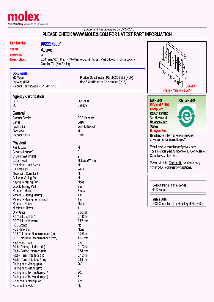 22-27-2091_1783334.PDF Datasheet