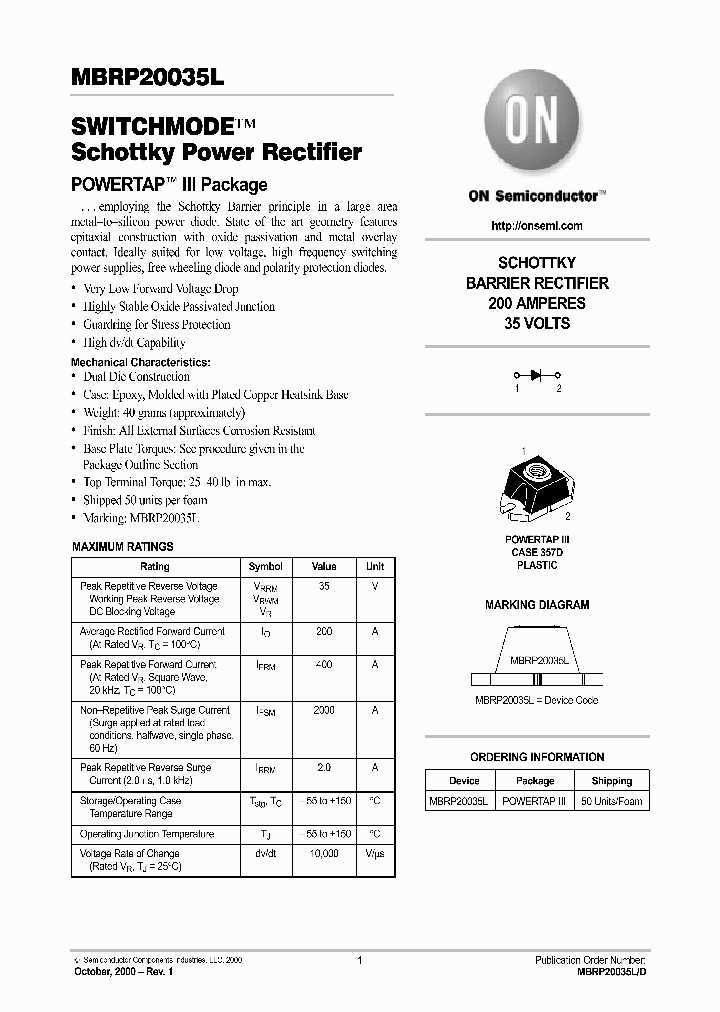 MBRP20035L-D_1784028.PDF Datasheet