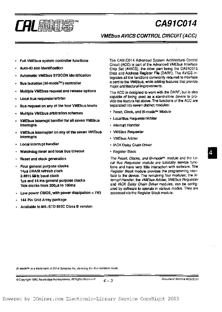 CA91C014-25MG_1497918.PDF Datasheet