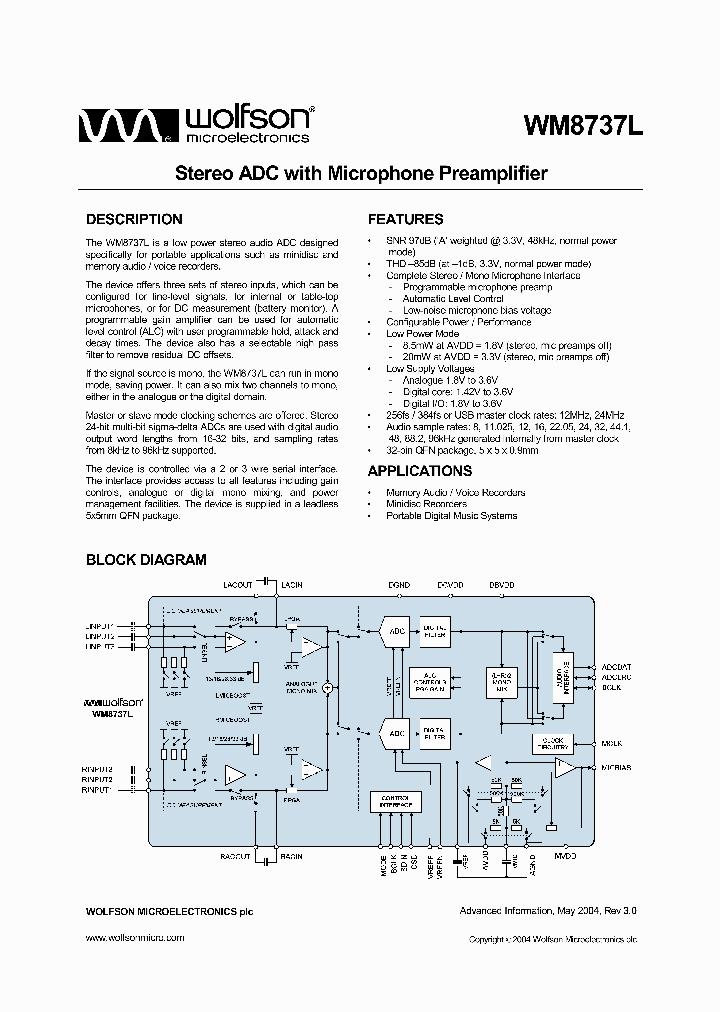 WM8737_1516452.PDF Datasheet