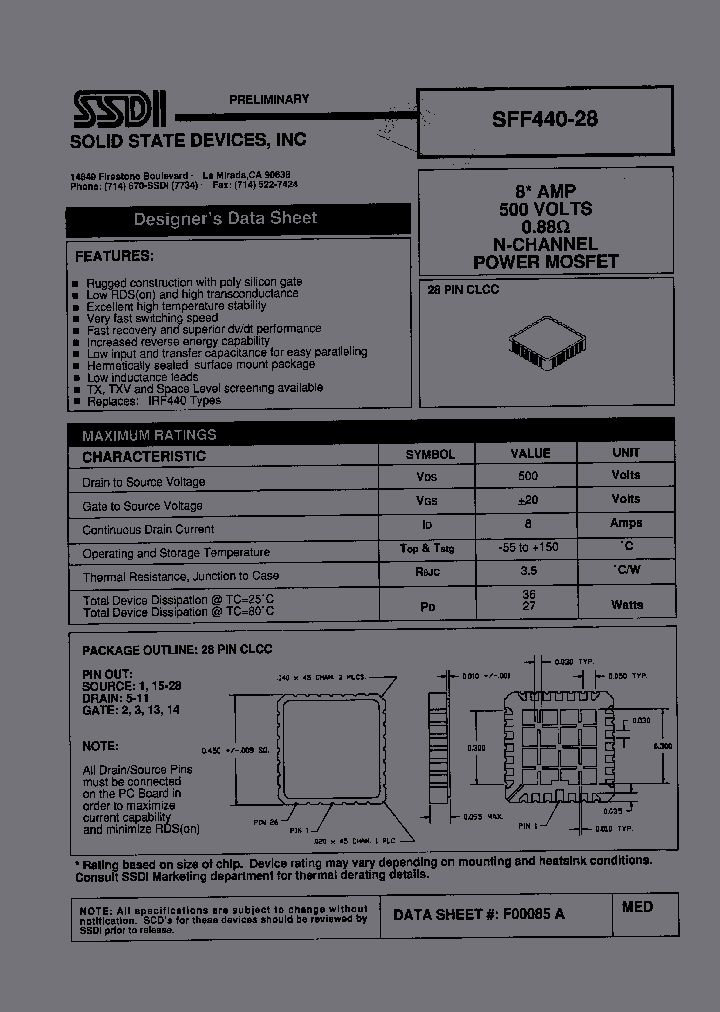 SFF440-28_1520584.PDF Datasheet