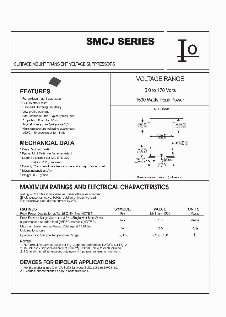 SMCJ60C_1794326.PDF Datasheet