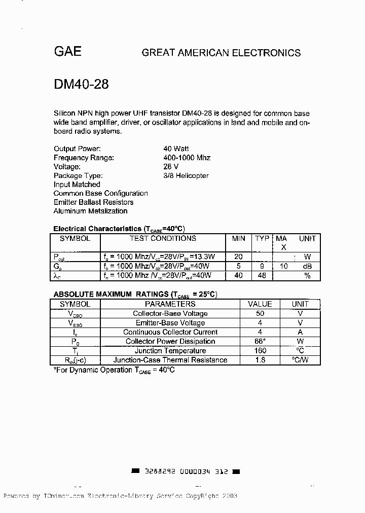 DM40-28_1520576.PDF Datasheet