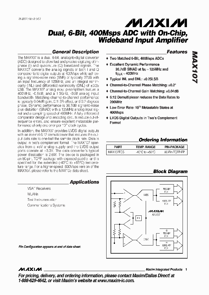 MAX107ECS_1524231.PDF Datasheet