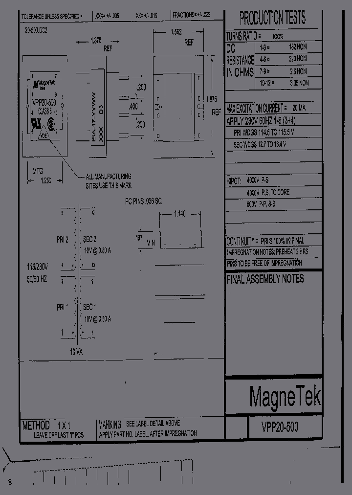 VPP20-500_1797863.PDF Datasheet