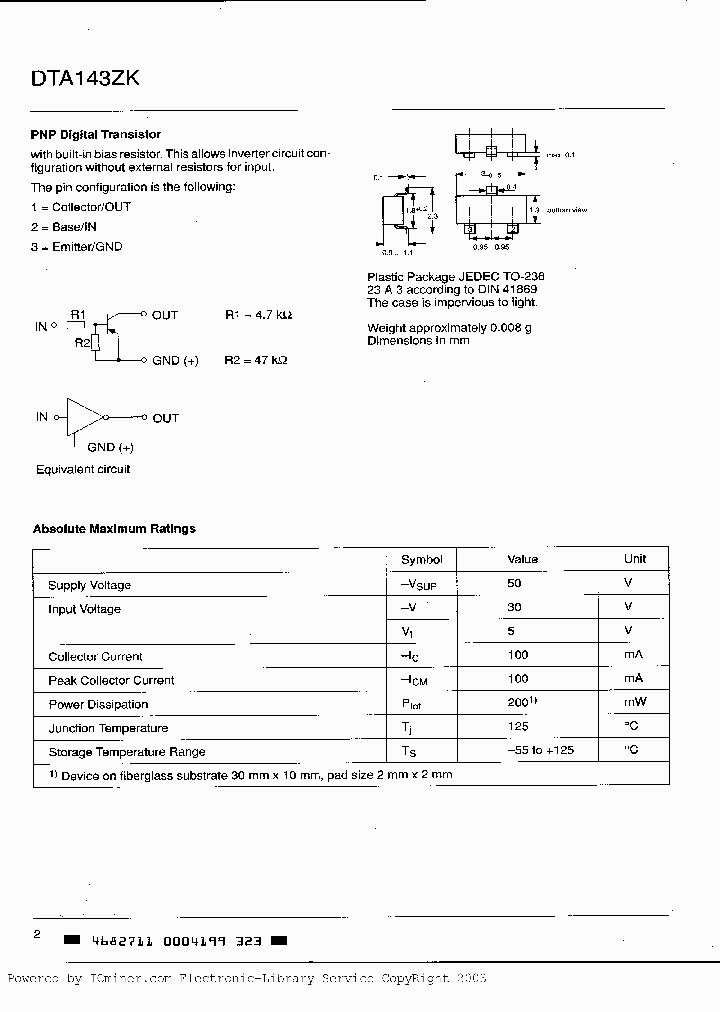 DTA143ZK_1531874.PDF Datasheet