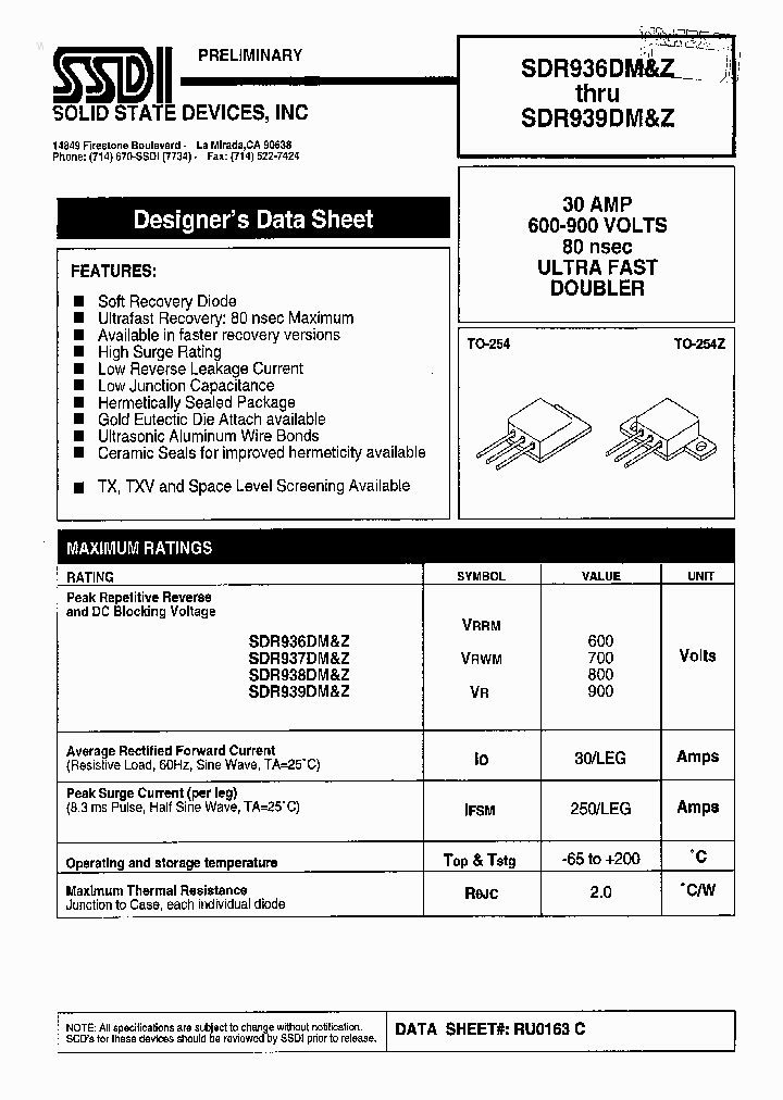 SDR938DM_1795718.PDF Datasheet