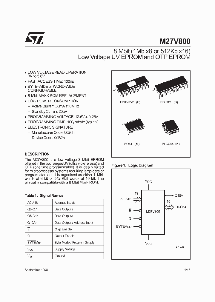 M27V800_1547379.PDF Datasheet