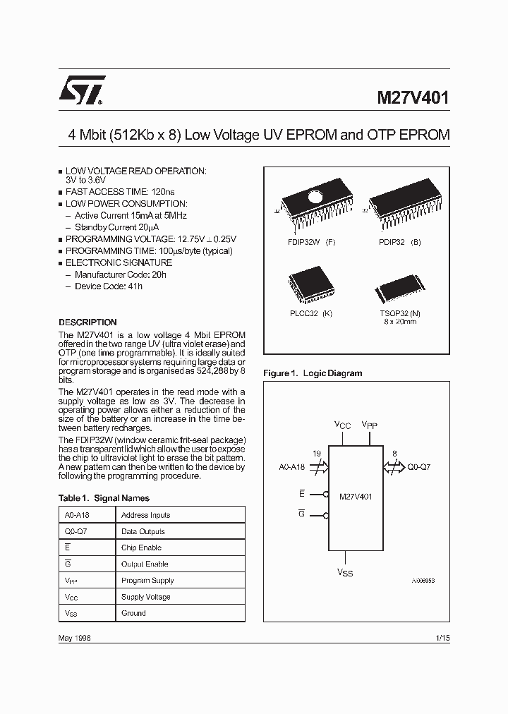 M27V401_1547377.PDF Datasheet