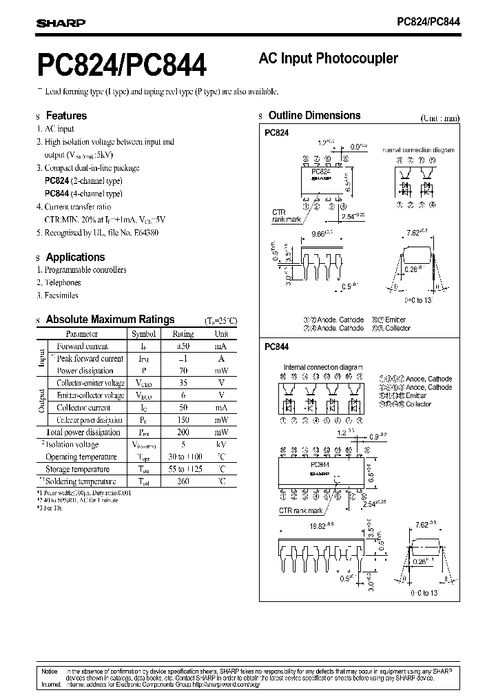 PC844X_1532663.PDF Datasheet