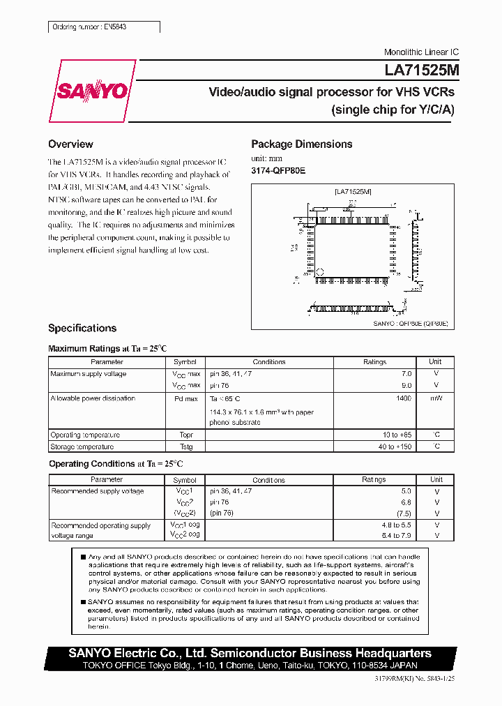 LA71525M_1548016.PDF Datasheet