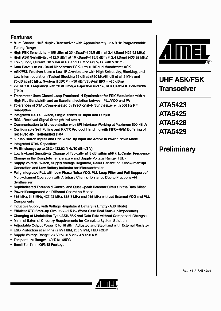 ATA5425_1548624.PDF Datasheet