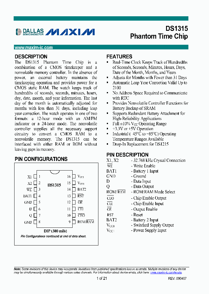 DS1315N-5_1551064.PDF Datasheet