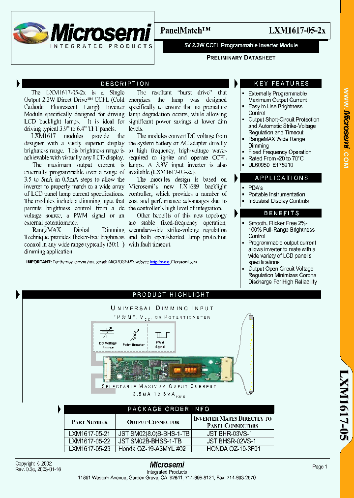 LXM1617-05-23_1562500.PDF Datasheet