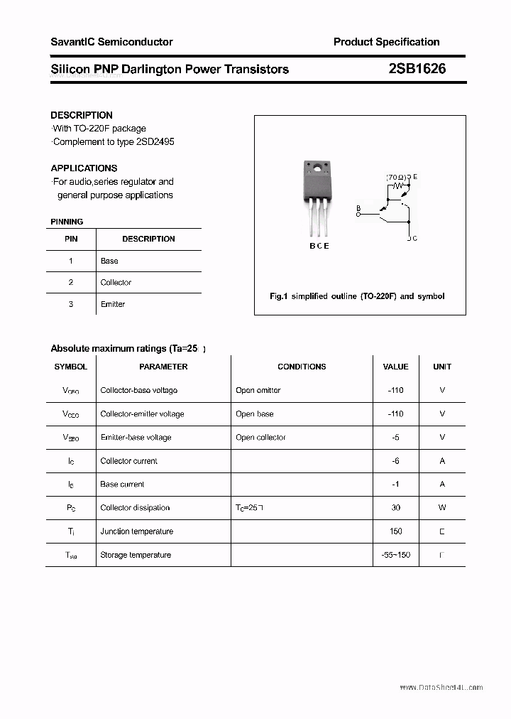 2SB1626_1800938.PDF Datasheet