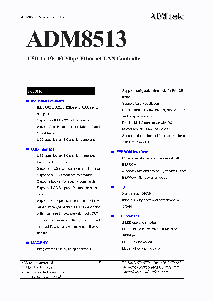 ADM8513_1808365.PDF Datasheet