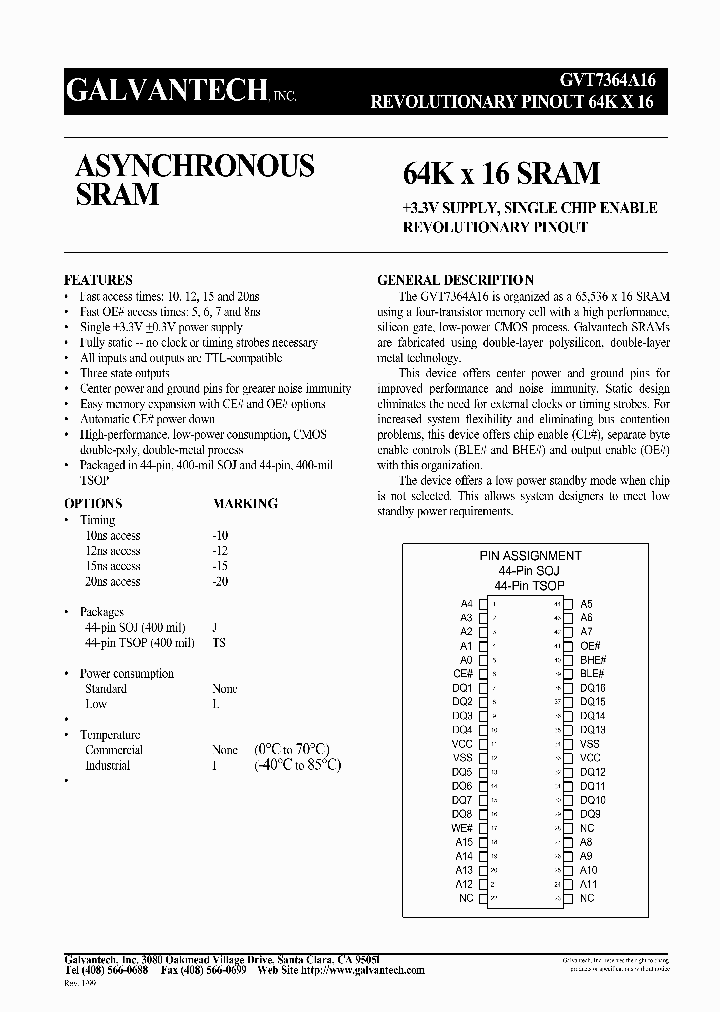 GVT7364A16J-15_1561925.PDF Datasheet