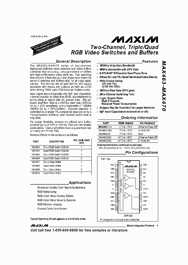 MAX466_1572531.PDF Datasheet