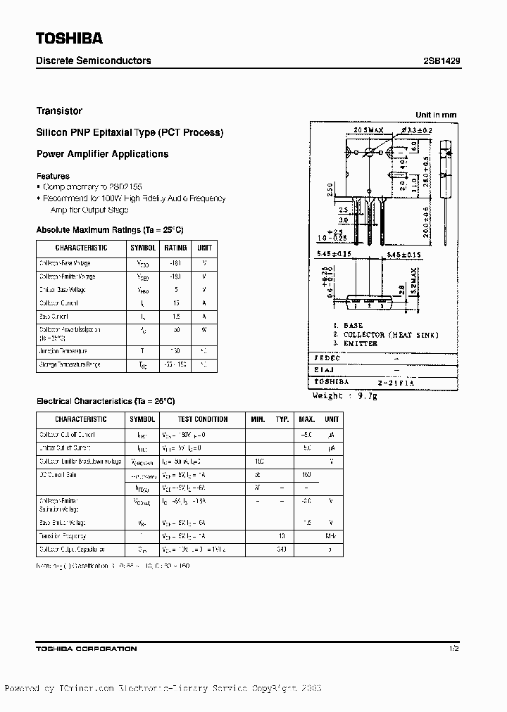 2SB1429O_1574722.PDF Datasheet