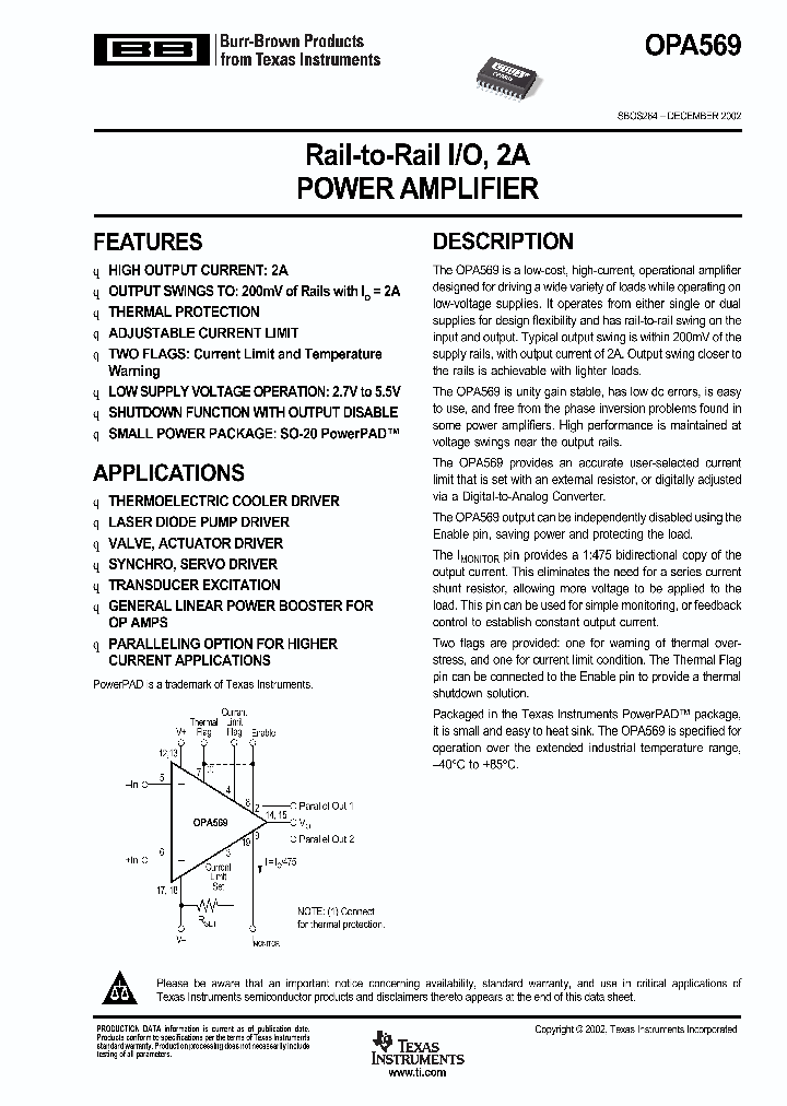 OPA569_1578598.PDF Datasheet