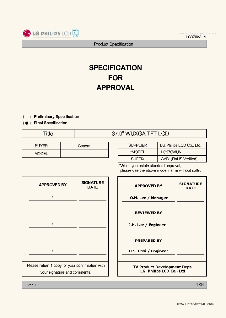 LC370WUN-SAB1_1804404.PDF Datasheet