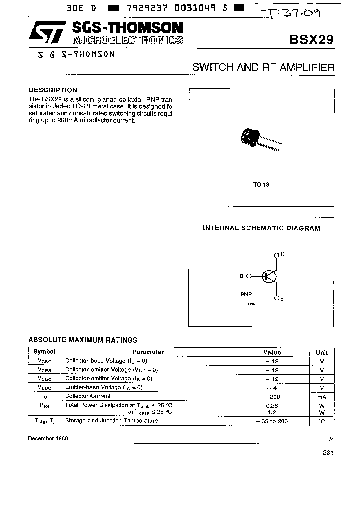 BSX29_1585899.PDF Datasheet