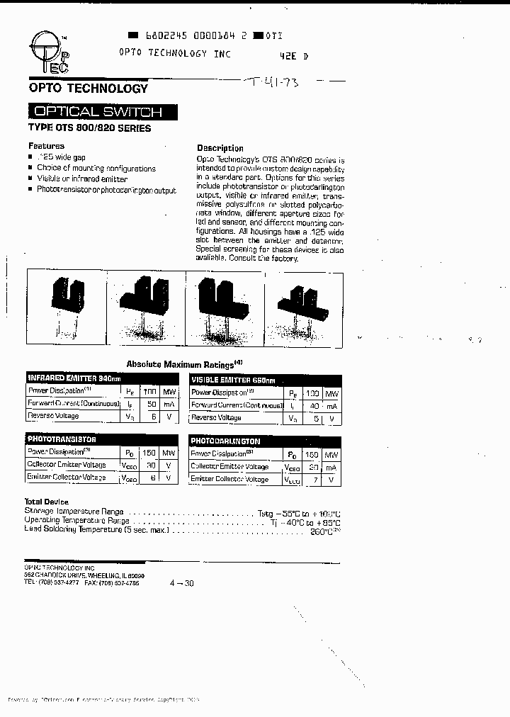 OTS808P11_1618064.PDF Datasheet