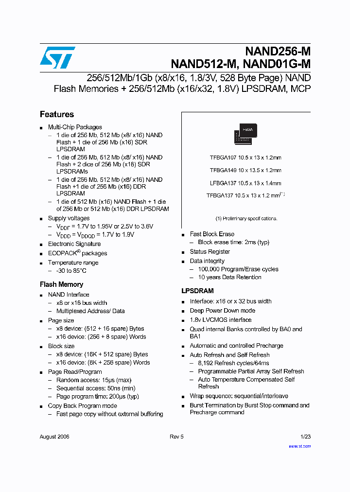 NAND512-M_1630421.PDF Datasheet