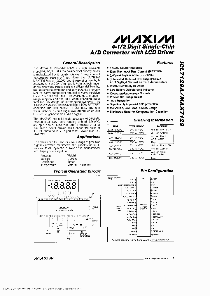 MAX7129ACD_1631621.PDF Datasheet