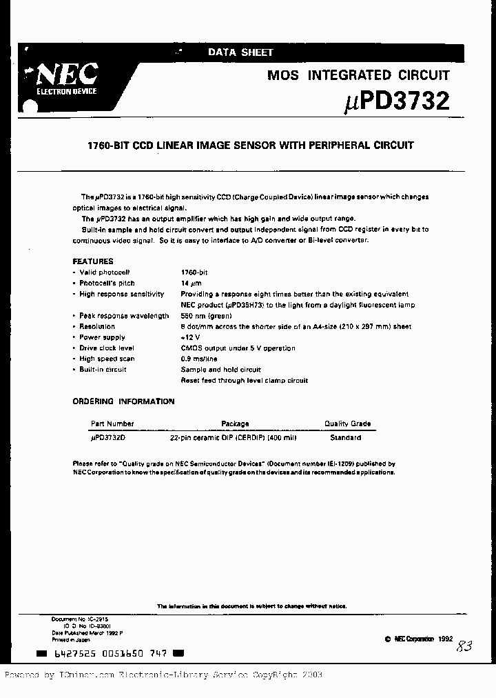 UPD3732D_1635366.PDF Datasheet