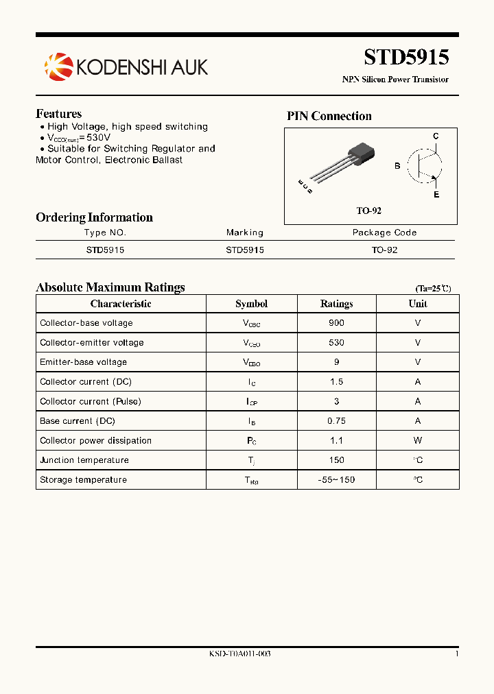 STD5915_1824300.PDF Datasheet