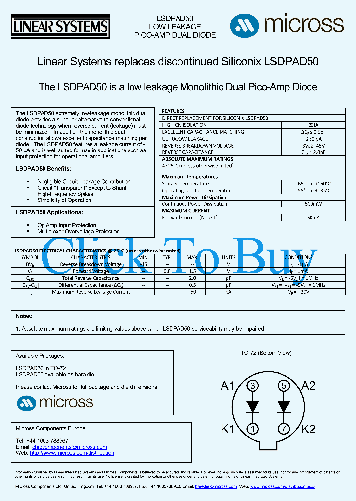 LSDPAD50_1835759.PDF Datasheet