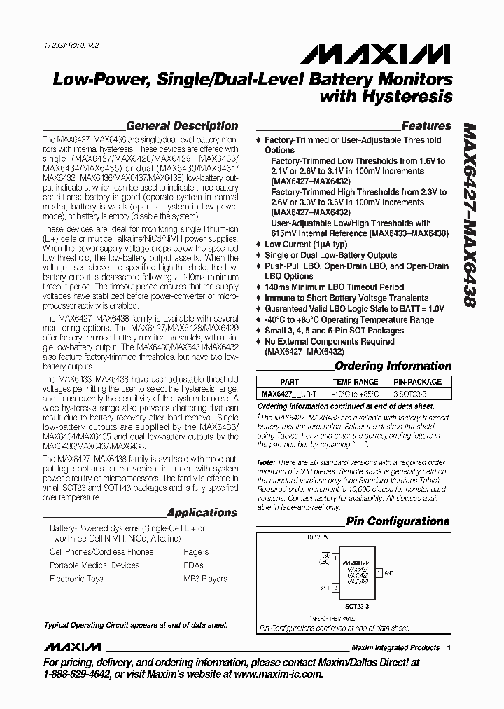 MAX6432FGUS-T_1661239.PDF Datasheet
