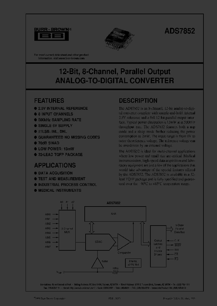 ADS7852YB2K_1663736.PDF Datasheet