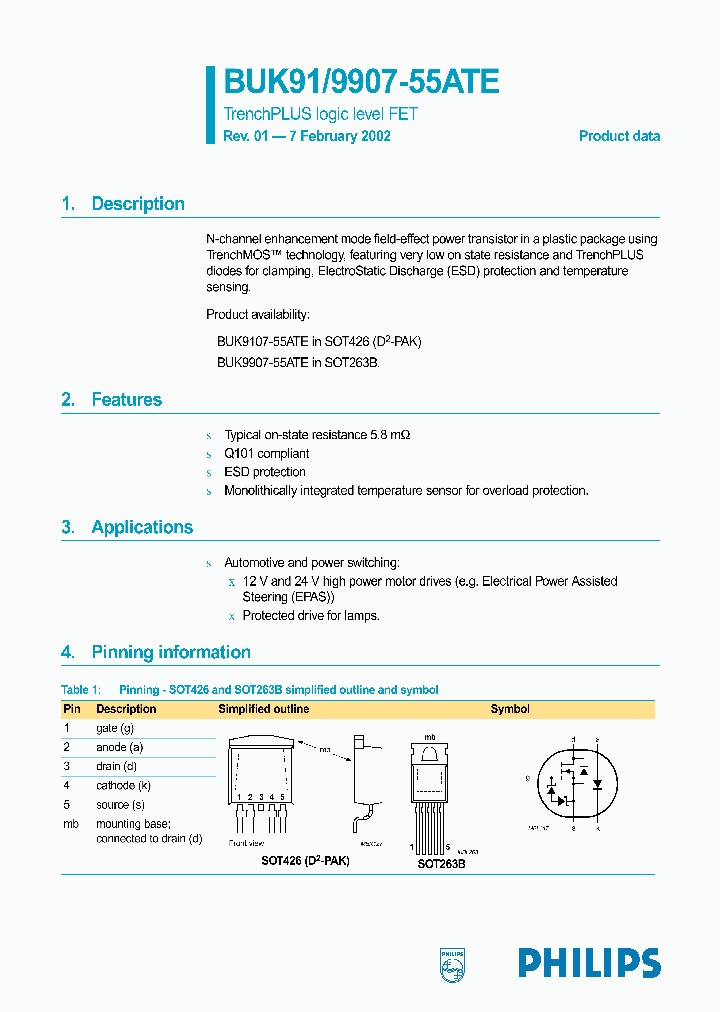 BUK9107-55ATE_1837371.PDF Datasheet