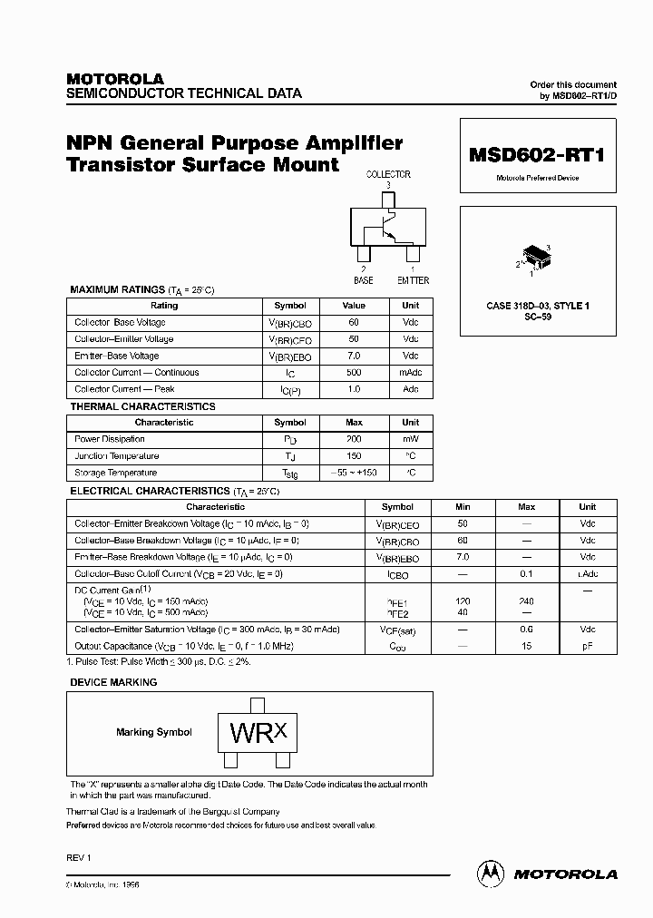 MSD602-RT1_1688396.PDF Datasheet