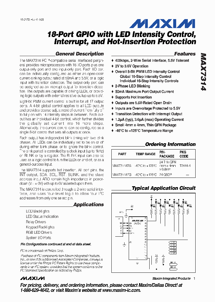 MAX7314_1866722.PDF Datasheet