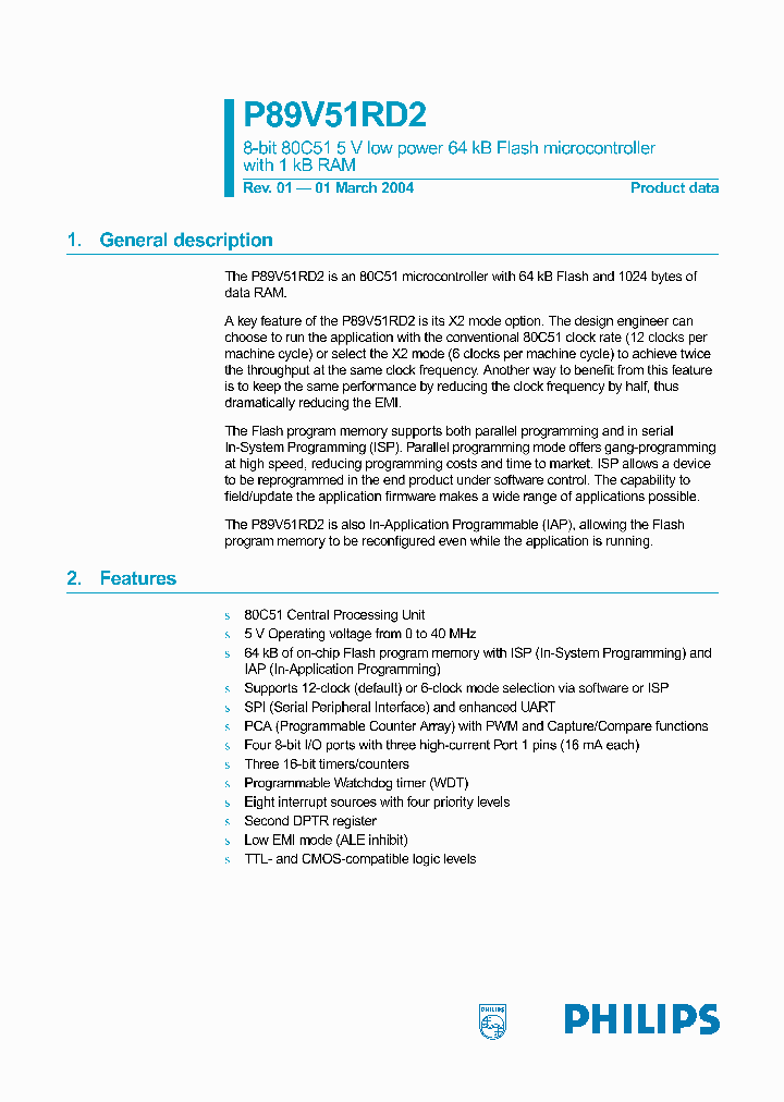 P89V51RD2BN_1880619.PDF Datasheet