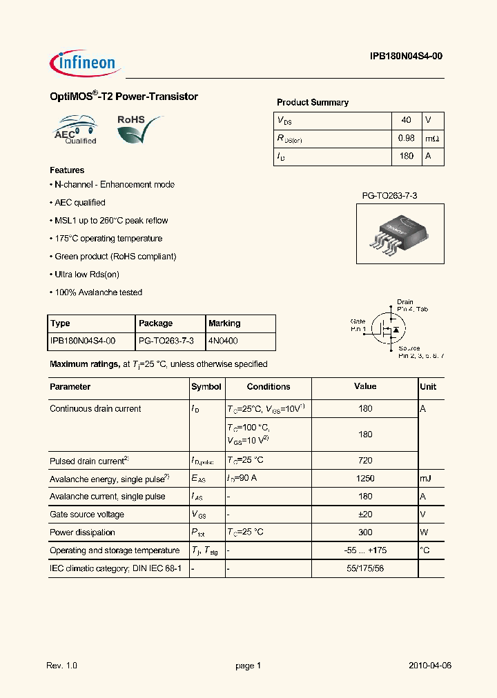 IPB180N04S4-00_1890034.PDF Datasheet